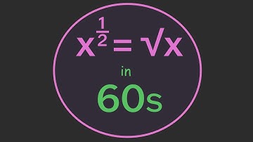 Why x¹ᐟ² = √x in 60 Seconds
