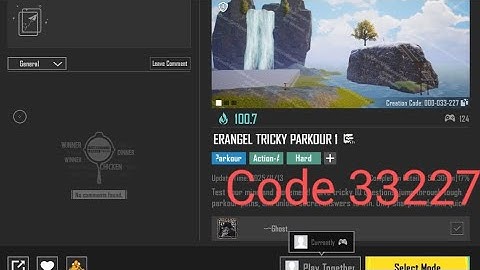 Bgmi wow Parkour map code 33227 | Erangle Tricky Parkour | #bgmilive #bgmi #pubg #pubgmobile
