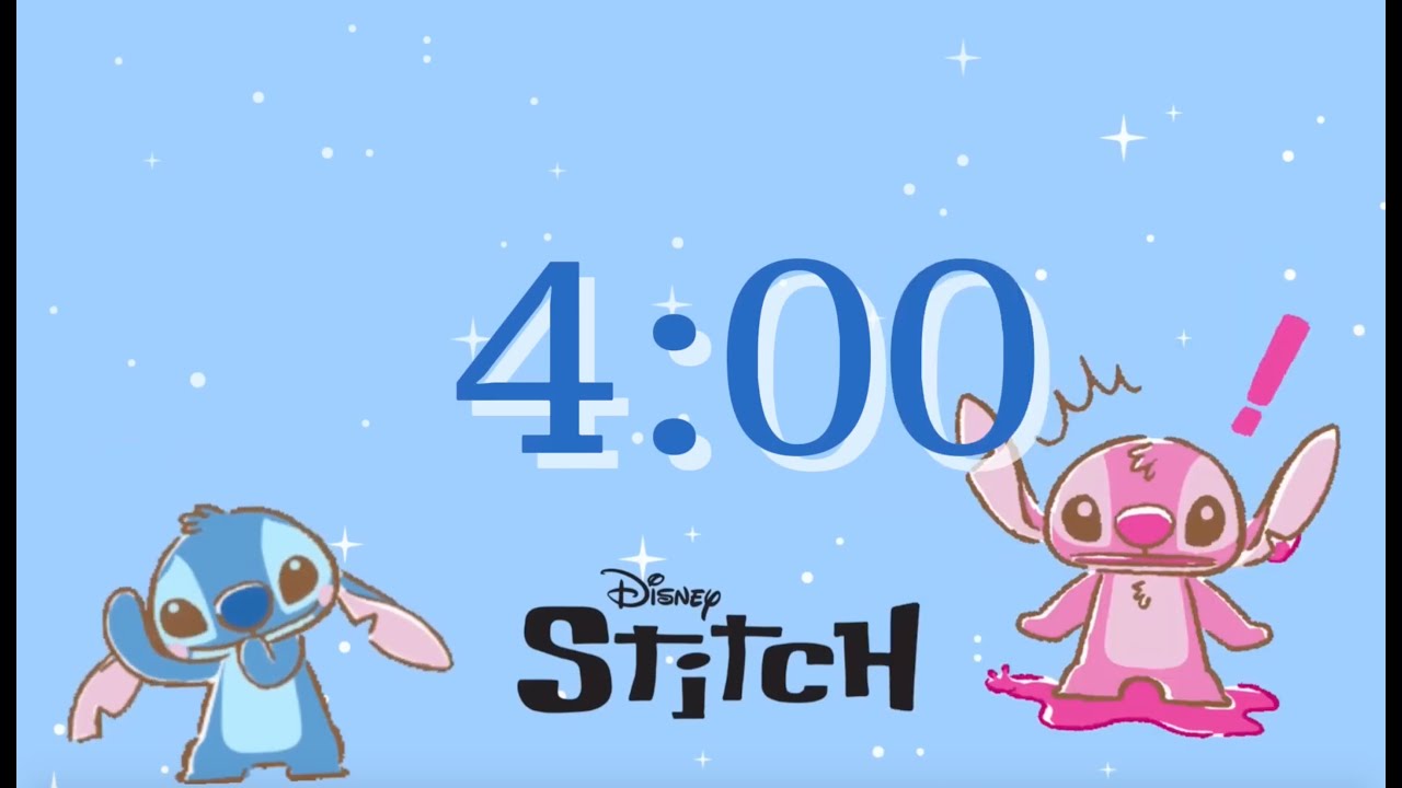 Stitch 4 minute timer Sport and Study with Stitch Classroom Sport timer Pomodoro Timer