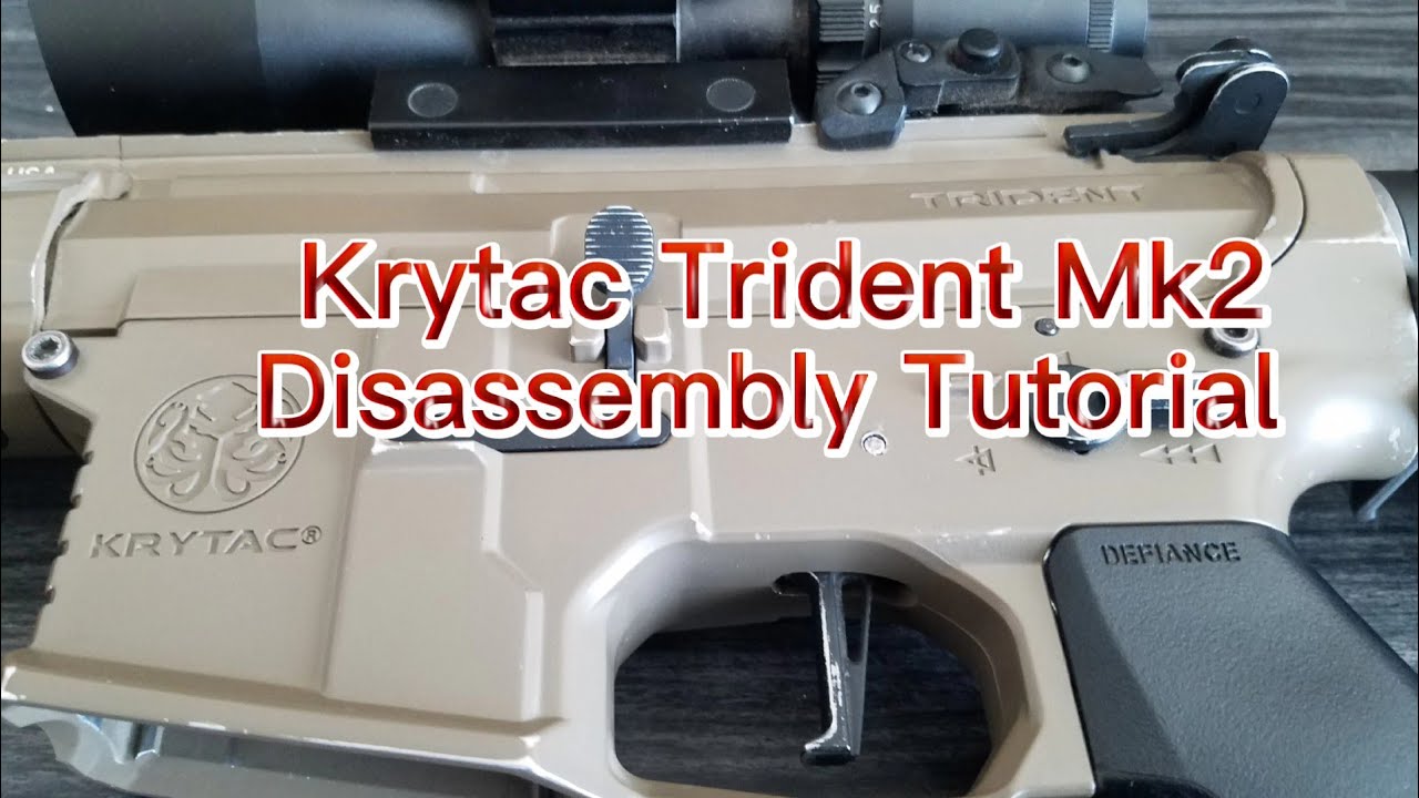 Airsoft Krytac Trident mk2 Disassembly - Internal/External