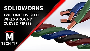 Sweeping & Twisting Wires Along Complex Paths - Surfacing & Intersection Curve SOLIDWORKS Tech Tip