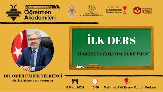 Kahramanmaraş Öğretmen Akademi̇leri̇ Bakan Yardimcisi Ömer Faruk Yelkenci̇ni̇n İlk Dersi̇ İle Başladi