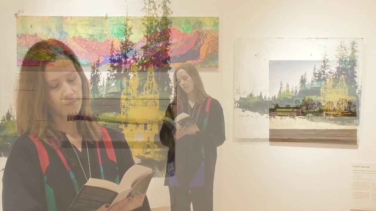 Linnea Axelsson läser ur Ædnan under Uppsala Internationella Litteraturfestival.
