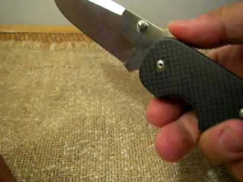 Coltello CUSTOM FOLDER Carbon Fiber By David Mosie...