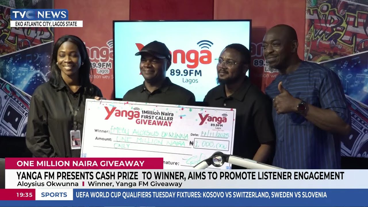 Yanga FM Presents One Million Naira Cash Prize To Winner, Aims To Promote Listener Engagement