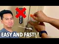 HOW TO OPEN LOCKED DOOR WITHOUT KEY - EASY AND FAST!!