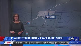 11 arrested in human trafficking sting in Bristol