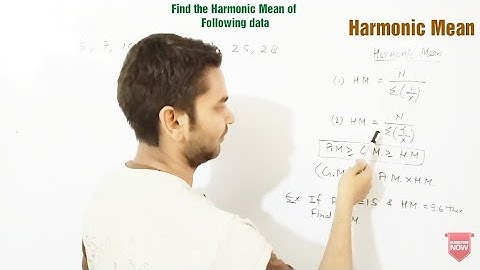 B.com Statistics Harmonic Mean