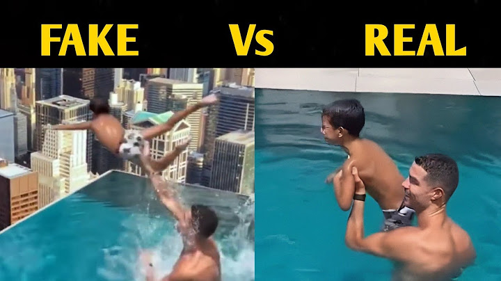Cristiano Ronaldo Throwing his Son from Pool - FAKE Vs REAL Video
