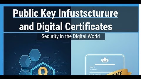 Public Key Infrastructure and Digital Certificates