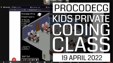 ProCodeCG Kids Private Coding Class - Arya - 19 April 2022
