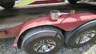 Installing a hub odometer on gooseneck trailer