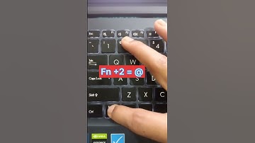 how to press @ on laptop  #keyboardtips