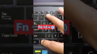 how to press @ on laptop  #keyboardtips