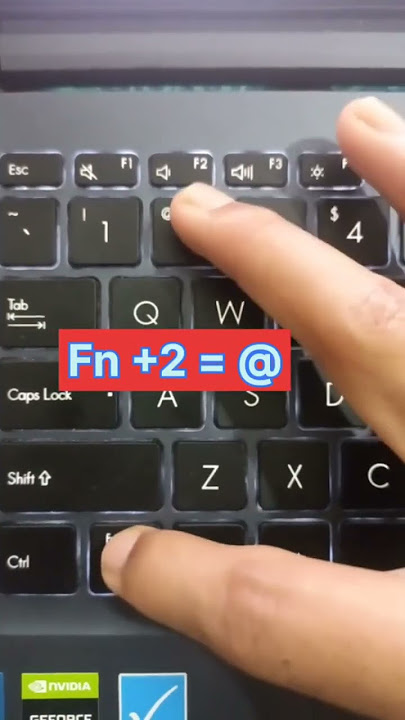 how to press @ on laptop  #keyboardtips