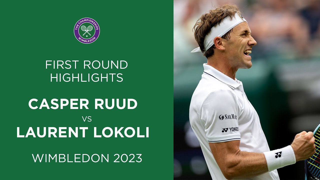 Ruud Battles To Victory Casper Ruud vs Laurent Lokoli Match Highlights Wimbledon 2023