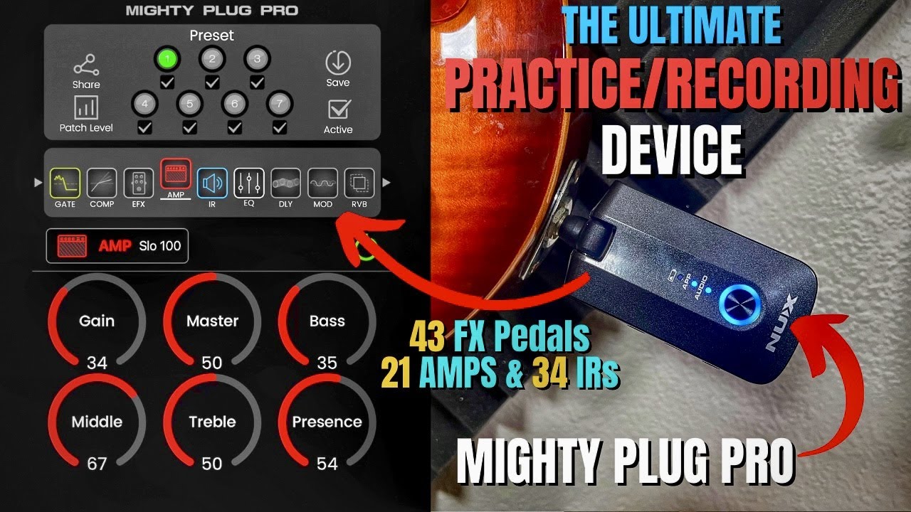 NUX Mighty Plug Pro MP-3 Guitar Headphone Amp | Review & Play