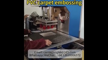 12KW High frequency embossing machine for PVC carpet, coil mat#highfrequencymachine#carpet#pvc