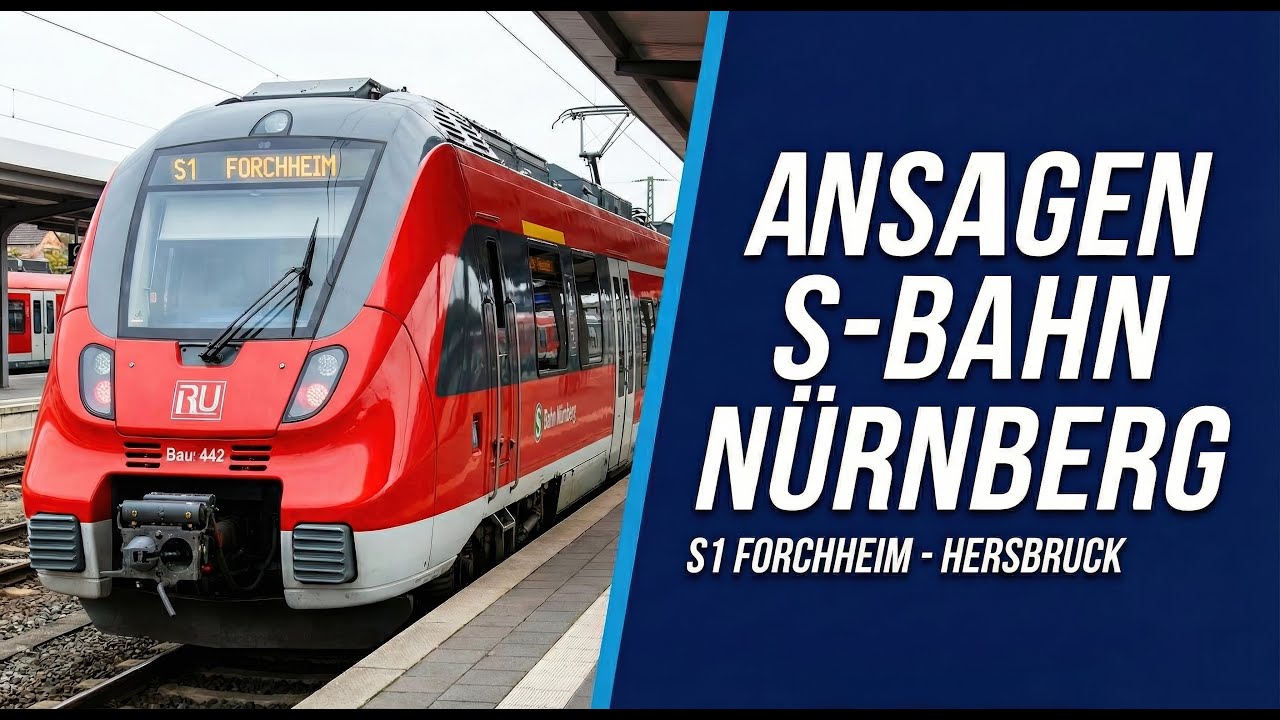 Ansagen S-Bahn Nürnberg S1 Forchheim - Hersbruck