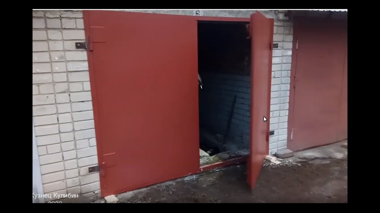 Установка новых гаражных ворот и демонтаж кирпичной перегородки между ...