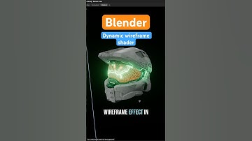 Blender Dynamic & Animatable Wireframe Shader #blendertutorial #blender3d #blendermaterials