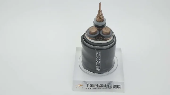 XLPE Insulation AWA Armoured Electrical Cable PVC Sheath Single Core