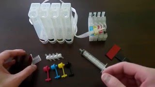 Video СНПЧ для Epson Stylus TX550W с чипами (author: MagentaShop)