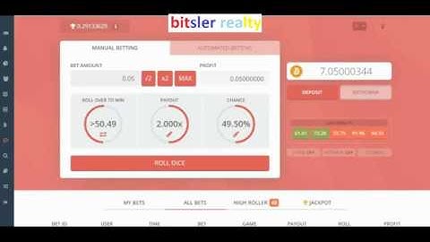 Bitsler  video of working  script withdraw proof of 7 btc l 19 march 2018