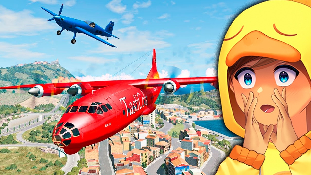 AVIÕES BATENDO NO AR! ( Saito Reage BEAM NG Drive )