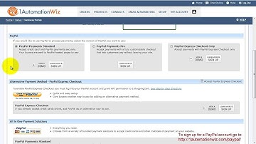 Step #2 - Video 1: Using PayPal as a Payment Processor with 1AutomationWiz.com