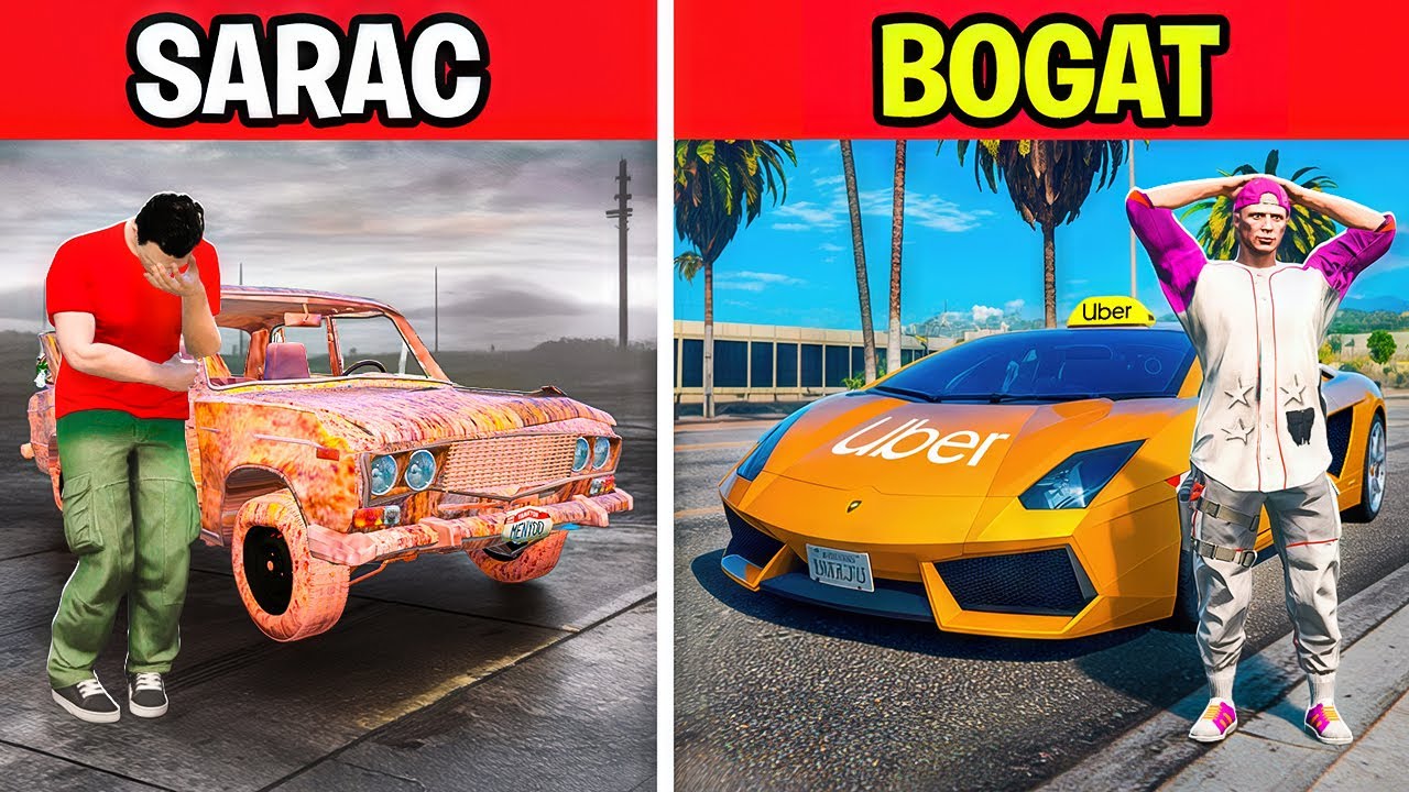 UBER SĂRAC vs UBER BOGAT în GTA 5!
