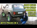 How much is to build offroad Lada Niva in Russia