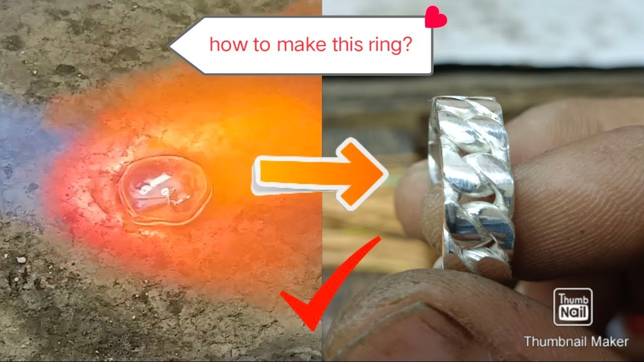Chain ring making full tutorial | silver ring | silver ring for men | silver ring 