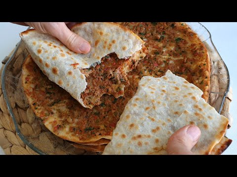 Muhteşem pizza (Lahmacun) Tarifi! Türk Yemeklerinin En İyisi