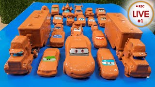 Clean up muddy minicars & disney pixar car convoys! Play in the garden