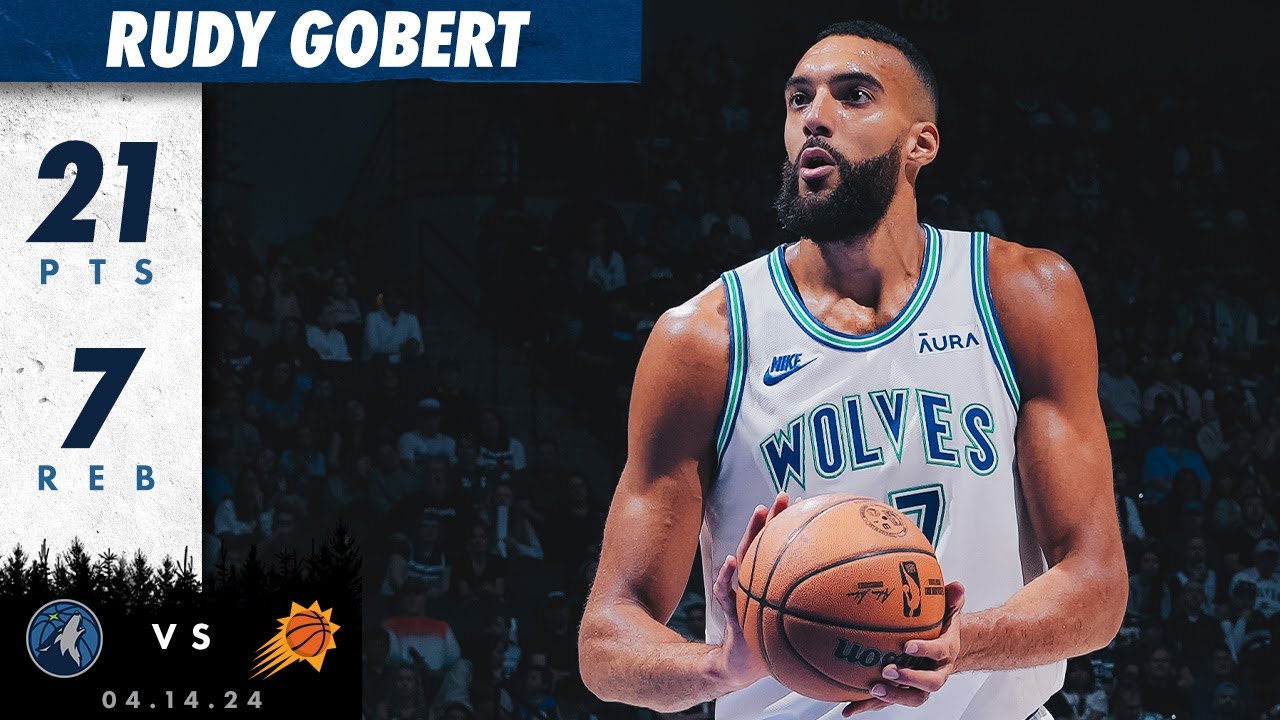 Rudy Gobert Scores 21 Points Against Suns 04 14 24 YouTube 