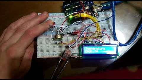Arduino LM35, LCD y pulsador. 1ºARI