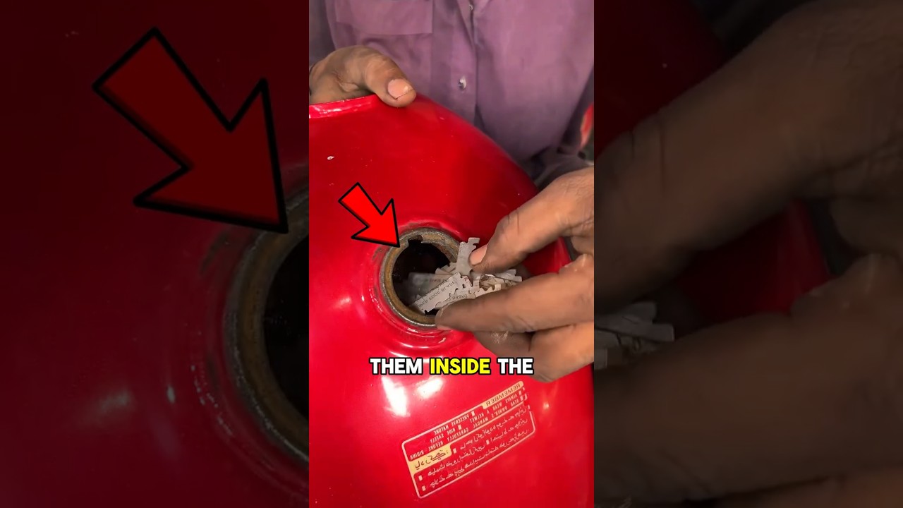Rusty Fuel Tank Cleaning Trick That Actually Works😱