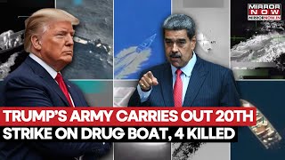 Us Forces Destroy 20Th Drug-Vessel In The Caribbean Sea, Pete Hegseth Share Video Of Operation