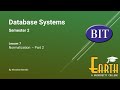 BIT | Sem 2 | Database | Lesson 7 - Normalization - Part 2
