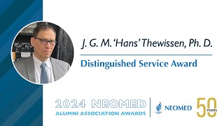NEOMED Alumni Association - Distinguished Service Award 2024 - J. G. M. 'Hans' Thewissen, Ph. D. by NEOMED | Northeast Ohio Medical University 31 views 1 month ago 4 minutes, 16 seconds