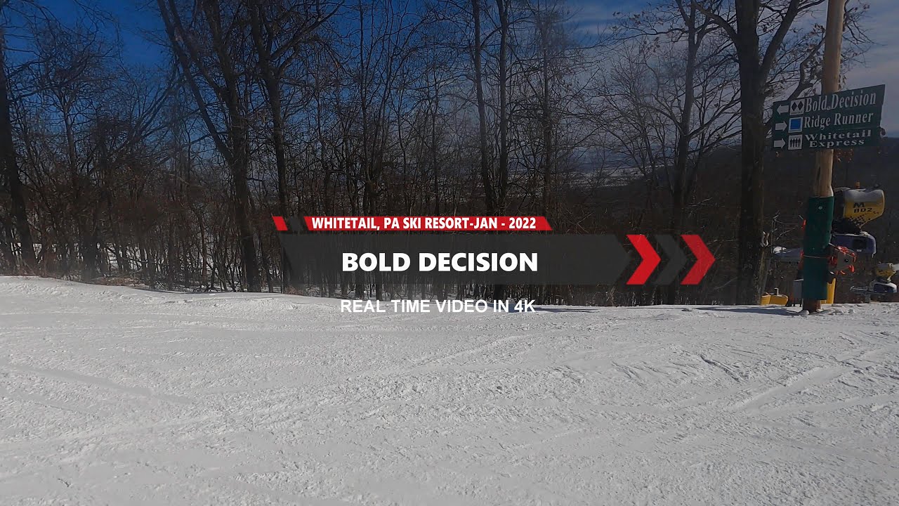 Whitetail Ski Resort - Bold Decision ⬛ ⬛- Double Black Diamond Ski Trail Video