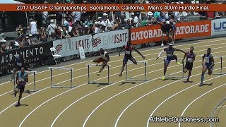 2017 USATF Championships Sacramento, CA. Men's 400m Hurdle final