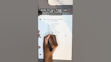 How to pay off your car 🚗 faster! #credit #creditrepair #financialfreedom #loan #money mindset