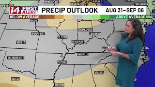 WATCH LIVE: Dry Stretch Continues, Warmer & More Humid by Midweek