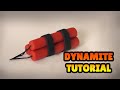 🔴 DIY How to Make DYNAMITE STICK - Easy Polymer Clay, plastilina and Fondant Cakes Tutorial