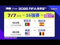 2026 FIFA世界盃 6/12起至7/20請鎖定台視｜16強看台視