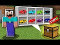 Minecraft NOOB vs PRO: NOOB BOUGHT SECRET CHEST WITH NEW CAR FOR 1000$! 100% trolling