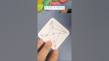 Relly Telly Two Healing Tangle Art EP492 #Zentangle #Shorts