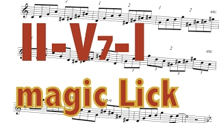 II-V-I magic LICK , one lick for 5 different keys!! ENG(sub) Jazz Saxophone Lessons